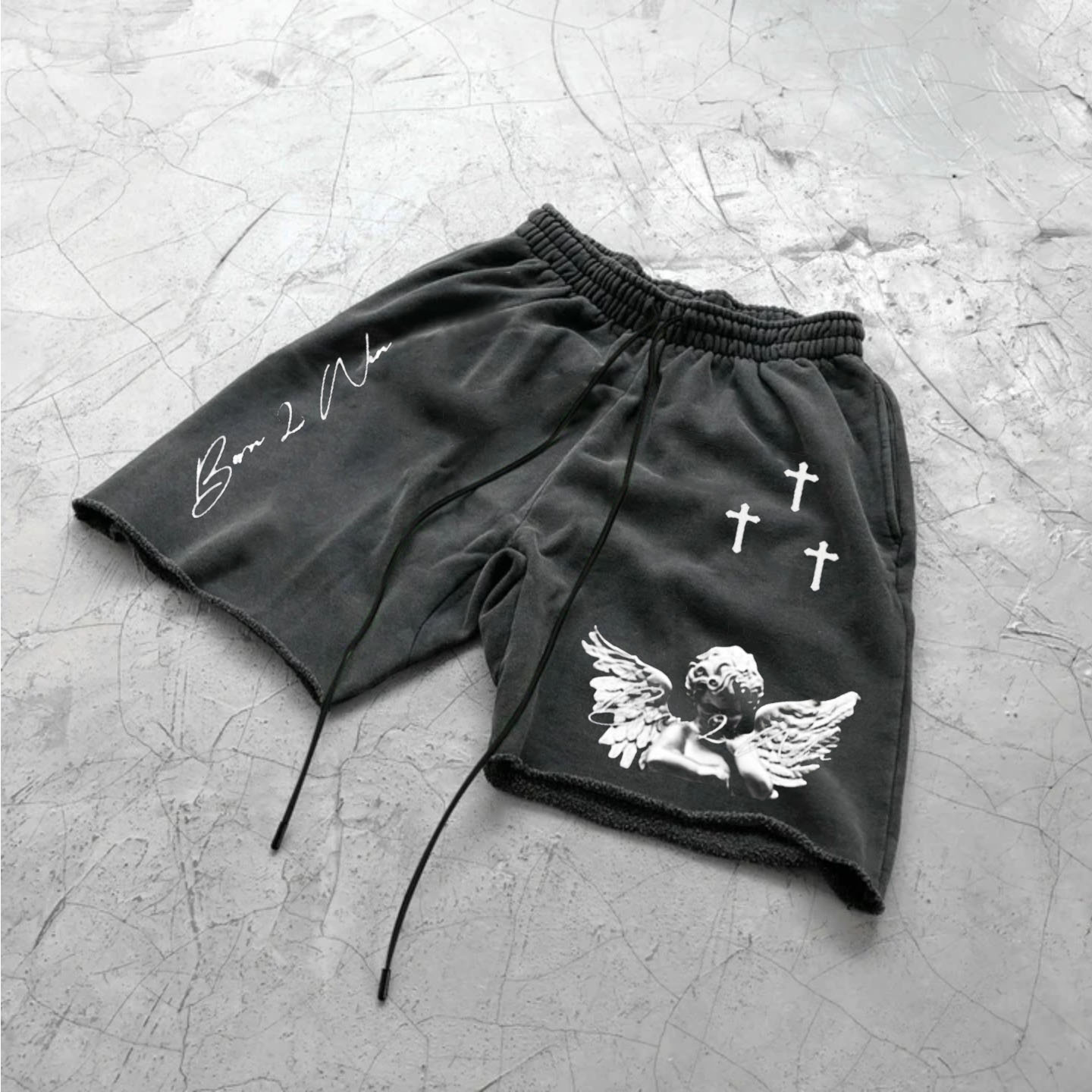 Men's Angel Print Shorts