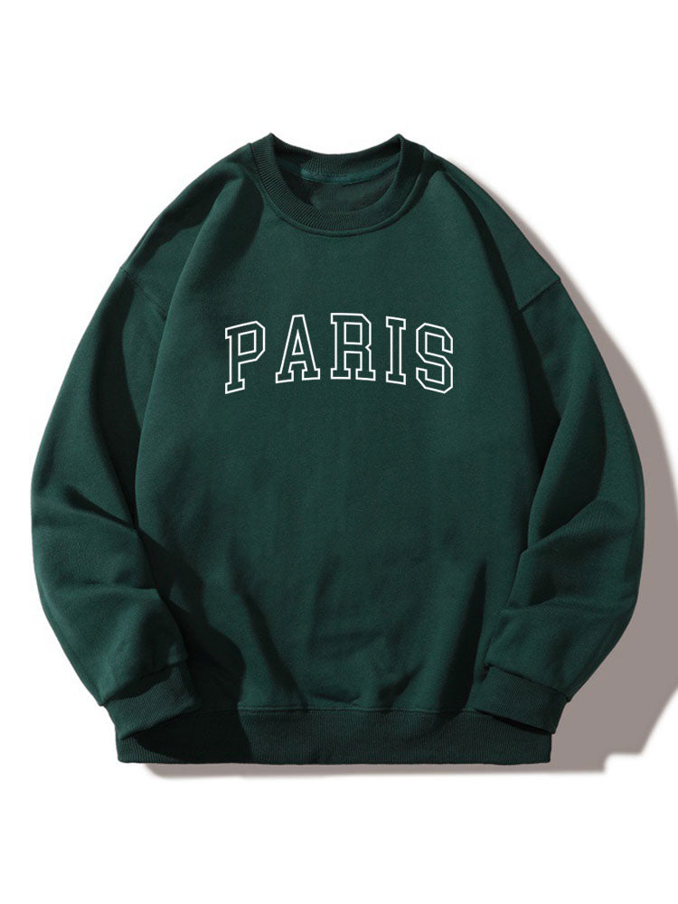 Paris Print Relaxed Sweatshirt